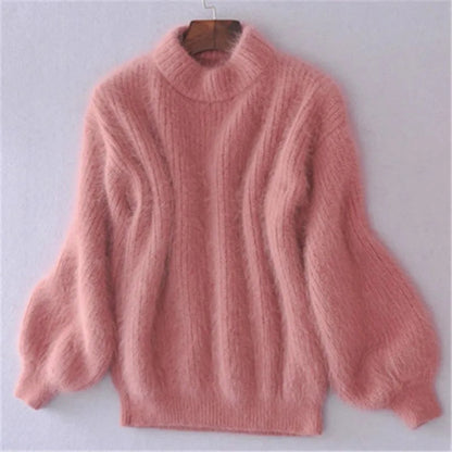 Ludovica  - Vintage angora stijl vrouwen trui