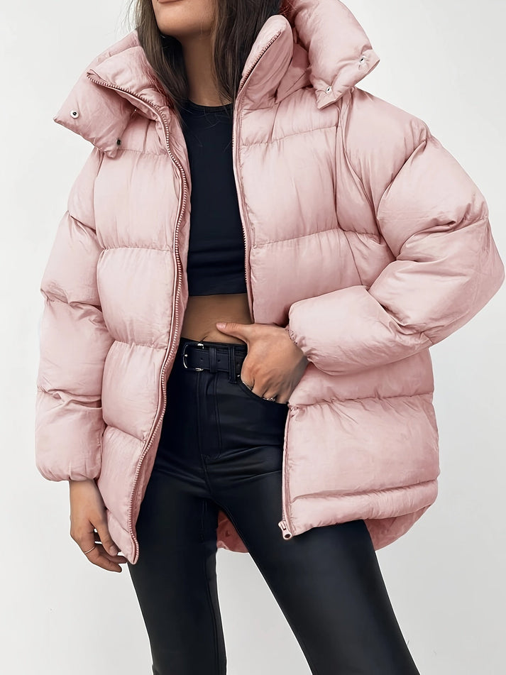 Matilde - Warme Elegante Puffer-Winterjas Met Capuchon Voor Dames