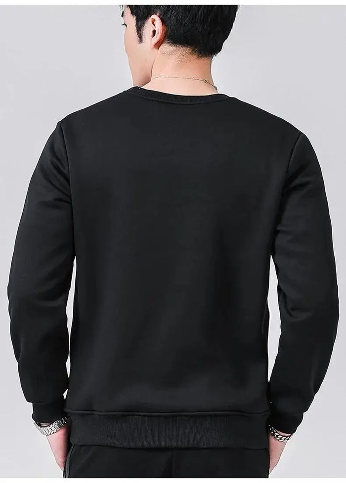 Lorenzo - Heren fleece gevoerd winter sweatshirt