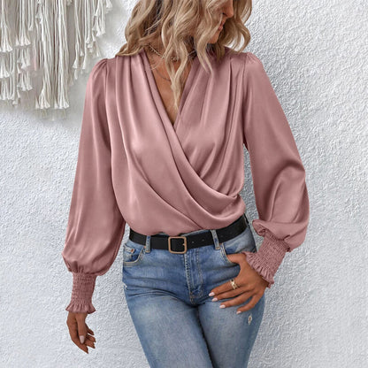 Talia - elegante gekruiste blouse