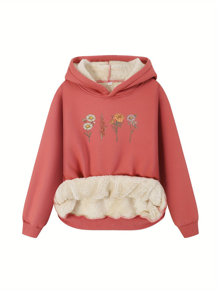 Azzurra - Casual Fleece Hoodie met Capuchon voor Dames