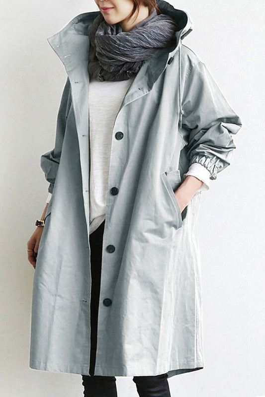 Amara - Waterdichte trenchcoat met capuchon voor vrouwen