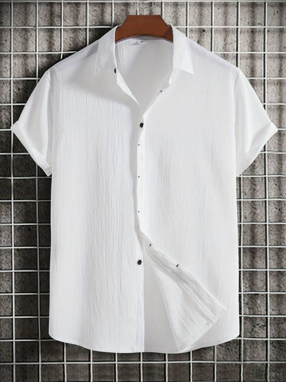 Guus - Casual vakantie shirt met korte mouwen