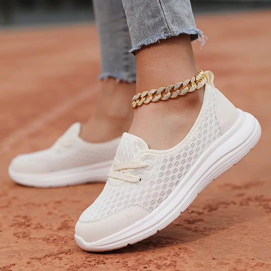 Mandy - Zachte zool lichtgewicht mesh slip-on sneakers