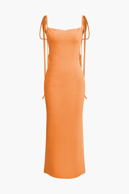 Esmée - rugloze stropdas maxi dress