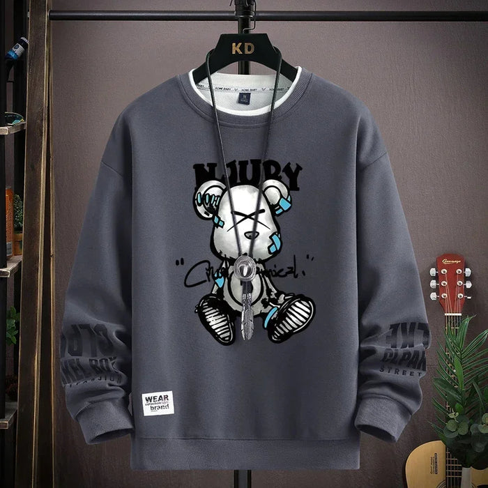 Gerardo - Herfst Heren Sweatshirt met coole berenprint