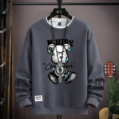 Gerardo - Herfst Heren Sweatshirt met coole berenprint