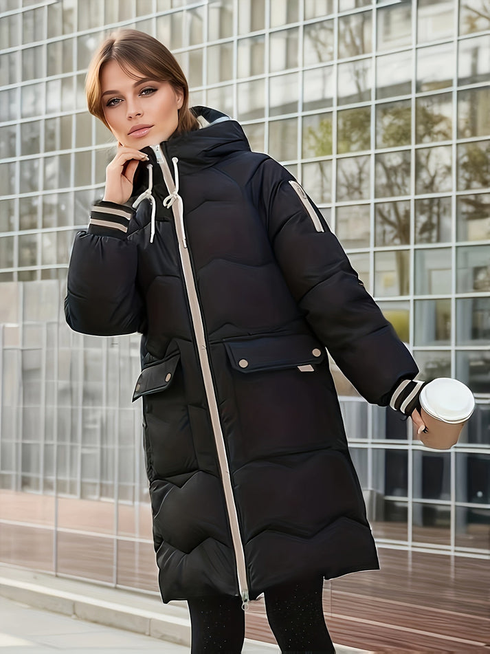 Giulia - Warme Modieuze Puffer-Winterjas Met Capuchon Voor Dames