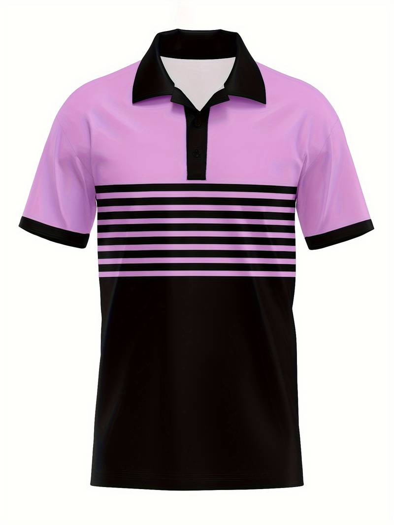 Mason -  Polo t-shirt met gestreepte print