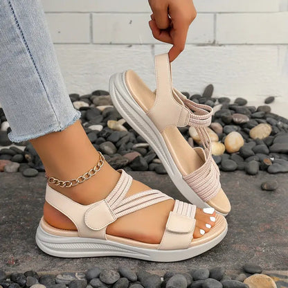 Emilia - Zomer nieuwe mode veelzijdige lichtgewicht platte sandalen