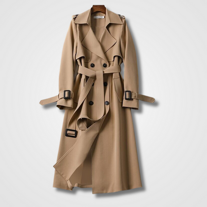 Bella - Elegante lange trenchcoat jas voor vrouwen