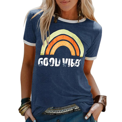 Angelica  - Good vibes shirt voor vrouwen