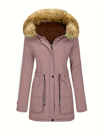 Beatrice - Fleece Parka-Winterjas Met Vegan Bont Voor Dames