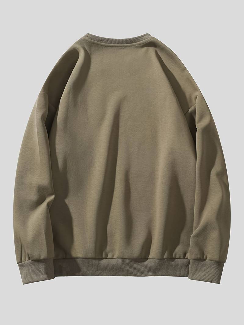 Liam - stijlvol sweatshirt met berenpatroon voor mannen