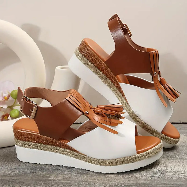 Evi - Stijlvolle colorblock sandalen voor dames