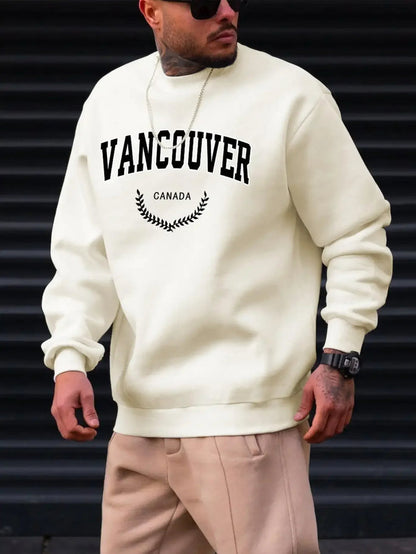 Leandro - Vancouver Blad Ontwerp Heren Sweatshirt