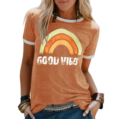 Angelica  - Good vibes shirt voor vrouwen