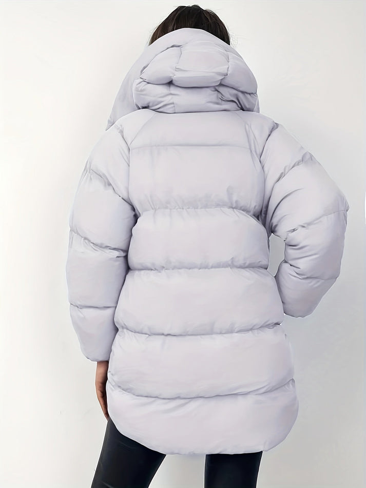 Matilde - Warme Elegante Puffer-Winterjas Met Capuchon Voor Dames