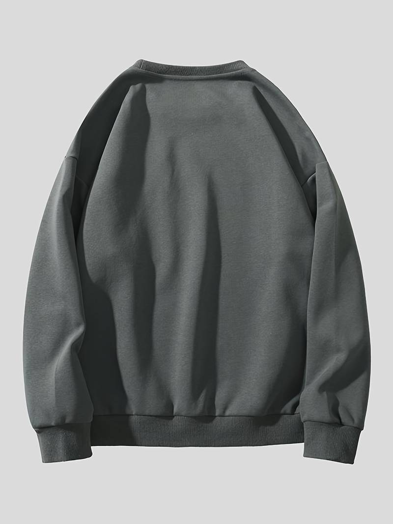 Liam - stijlvol sweatshirt met berenpatroon voor mannen