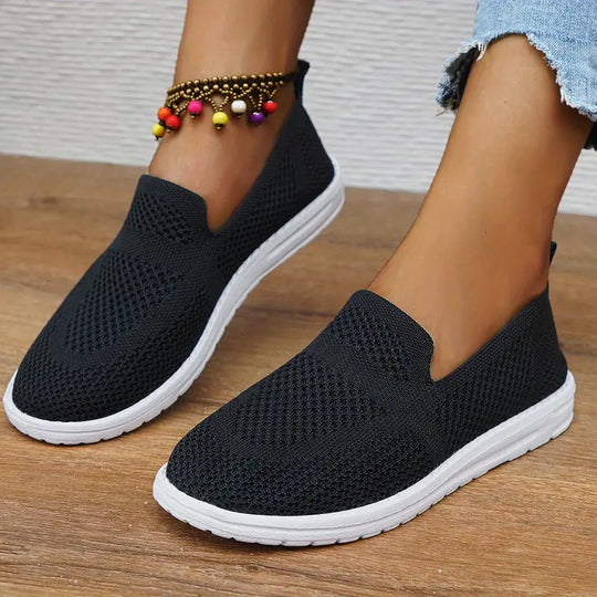 Bertha - Ademende mesh trainers casual slip-on