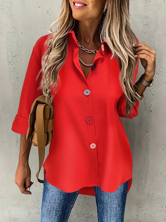 Haike - Casual blouse met knoopsluiting