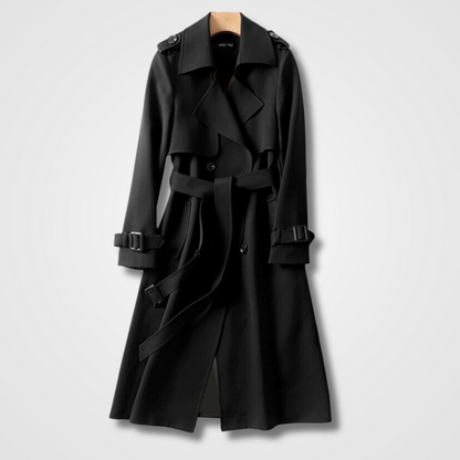 Bella - Elegante lange trenchcoat jas voor vrouwen