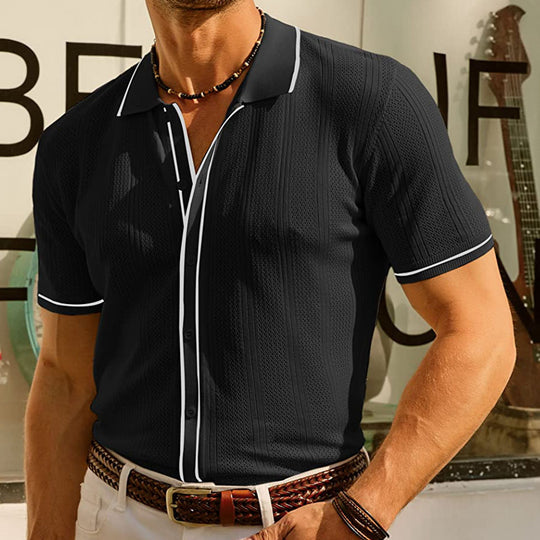 Arch - Zacht gerbreid polo shirt