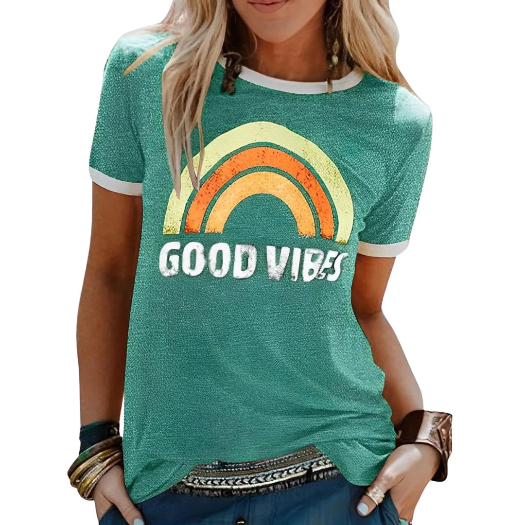 Angelica  - Good vibes shirt voor vrouwen