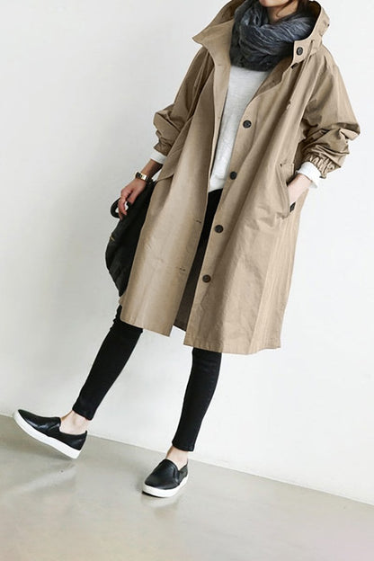 Amara - Waterdichte trenchcoat met capuchon voor vrouwen