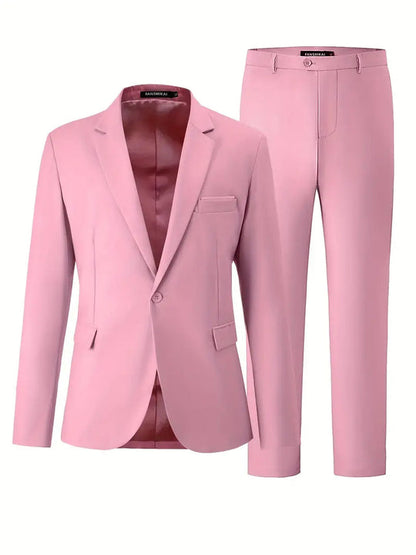 Evert - Lichte business-stijl, slanke pasvorm formele blazer en pantalon