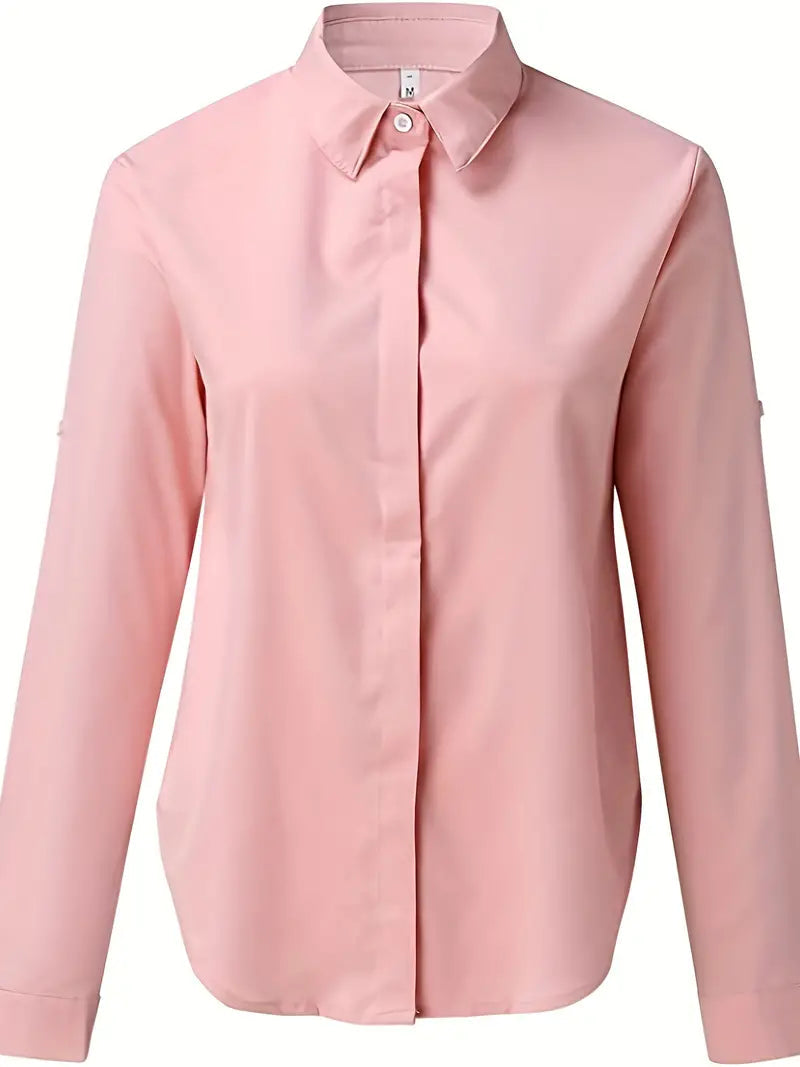 Suus - Blouse met lange mouwen en v-hals