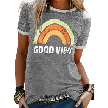 Angelica  - Good vibes shirt voor vrouwen