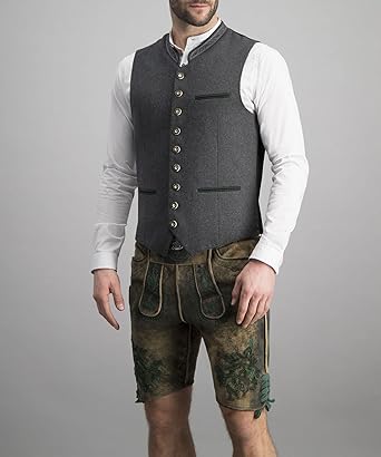 Leonardo -  Elegant traditioneel herengilet in grijs