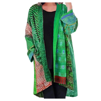 Stella - Levendige patchwork kimono jas voor vrouwen