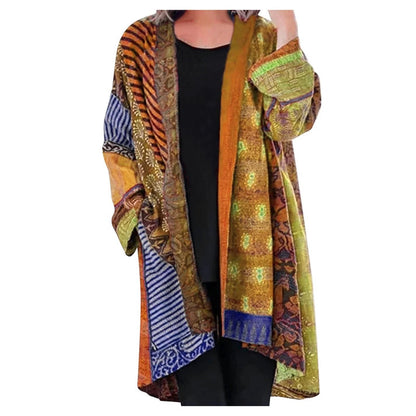 Stella - Levendige patchwork kimono jas voor vrouwen