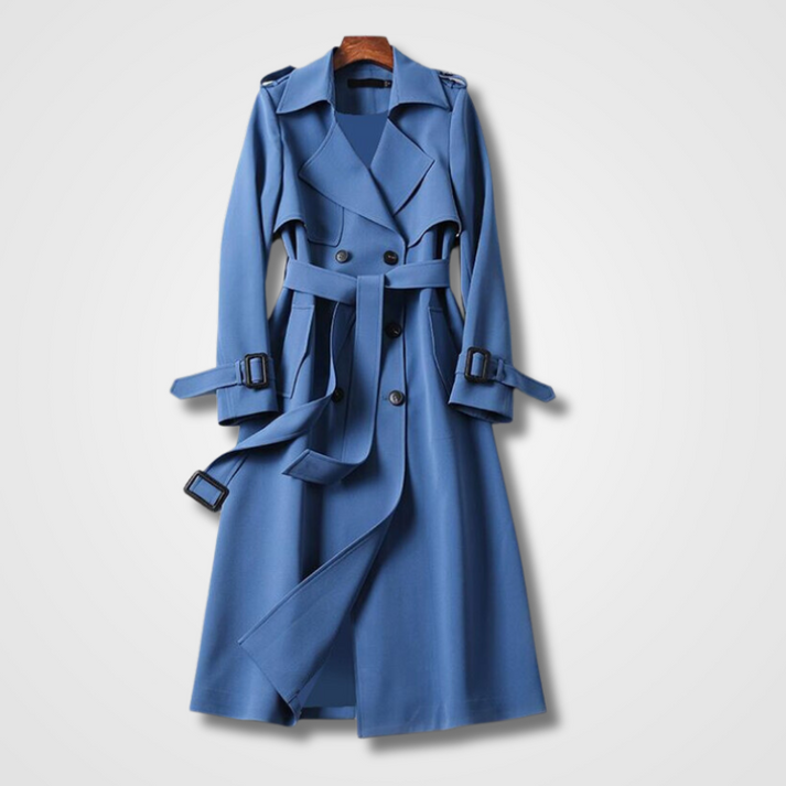 Bella - Elegante lange trenchcoat jas voor vrouwen