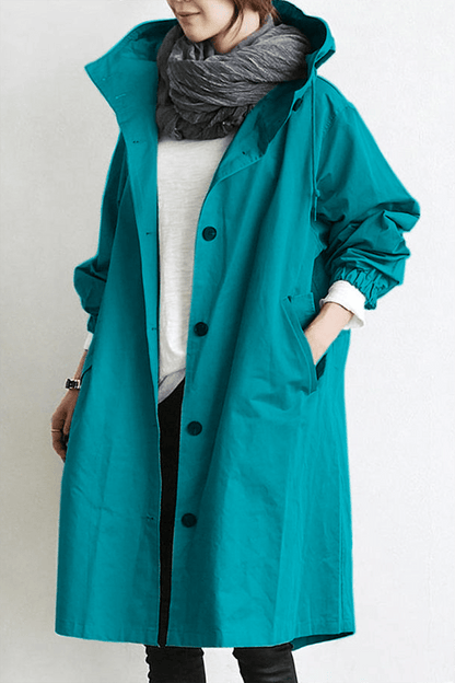 Amara - Waterdichte trenchcoat met capuchon voor vrouwen