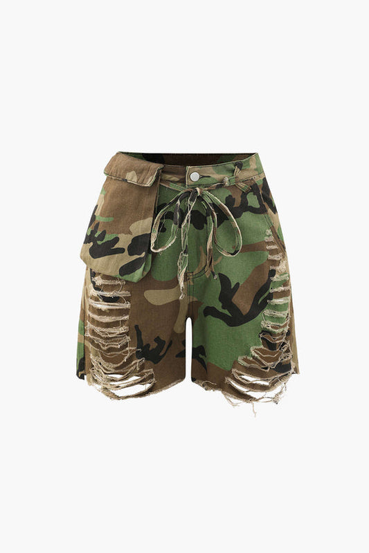 Emily - Camo Cargo shorts