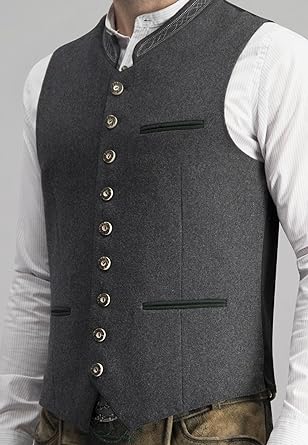 Leonardo -  Elegant traditioneel herengilet in grijs