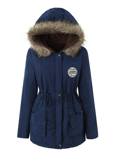 Emma - Fleece Parka-Winterjas Met Vegan Bont Voor Dames