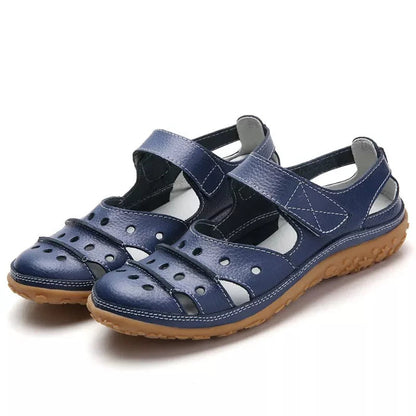 Zoe - Comfortabele sandalen met gaatjespatroon en klittenbandsluiting