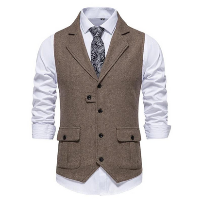 Aurelio -  Elegante heren gilet met zijzakken