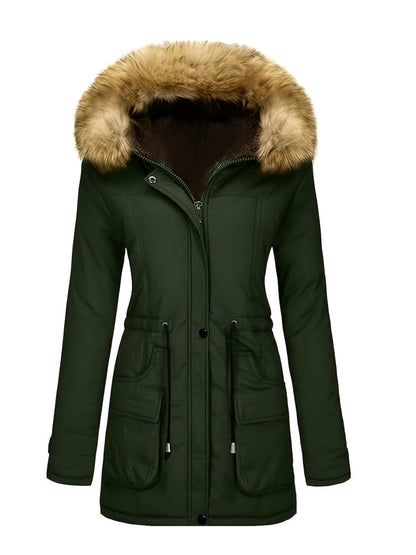 Beatrice - Fleece Parka-Winterjas Met Vegan Bont Voor Dames