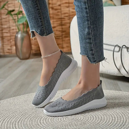 Emma - Lichtgewicht, ademende, gebreide slip-on sneakers