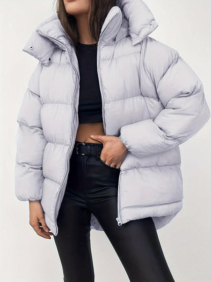 Matilde - Warme Elegante Puffer-Winterjas Met Capuchon Voor Dames