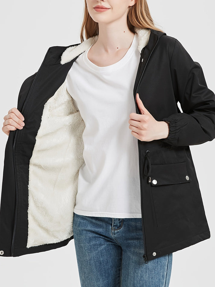 Alice - Fleece Parka-Winterjas Met Capuchon Voor Dames