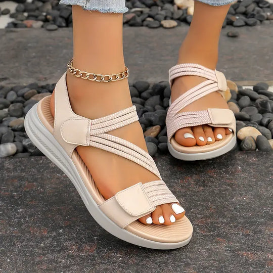 Emilia - Zomer nieuwe mode veelzijdige lichtgewicht platte sandalen