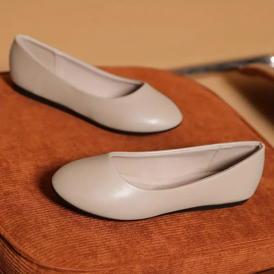 Christina - Elegante enkelkleurige damesflats