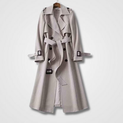 Bella - Elegante lange trenchcoat jas voor vrouwen