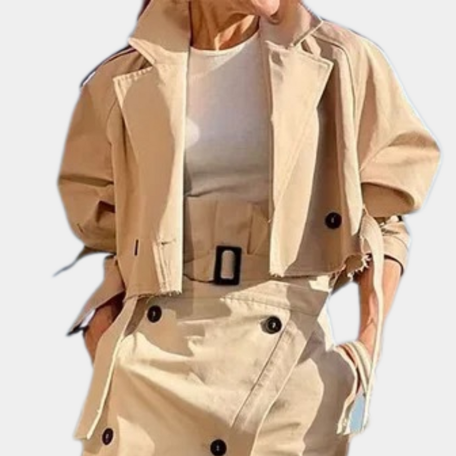 Ciana - Stijlvolle dames trenchcoat set